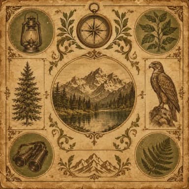 Vintage infographic style