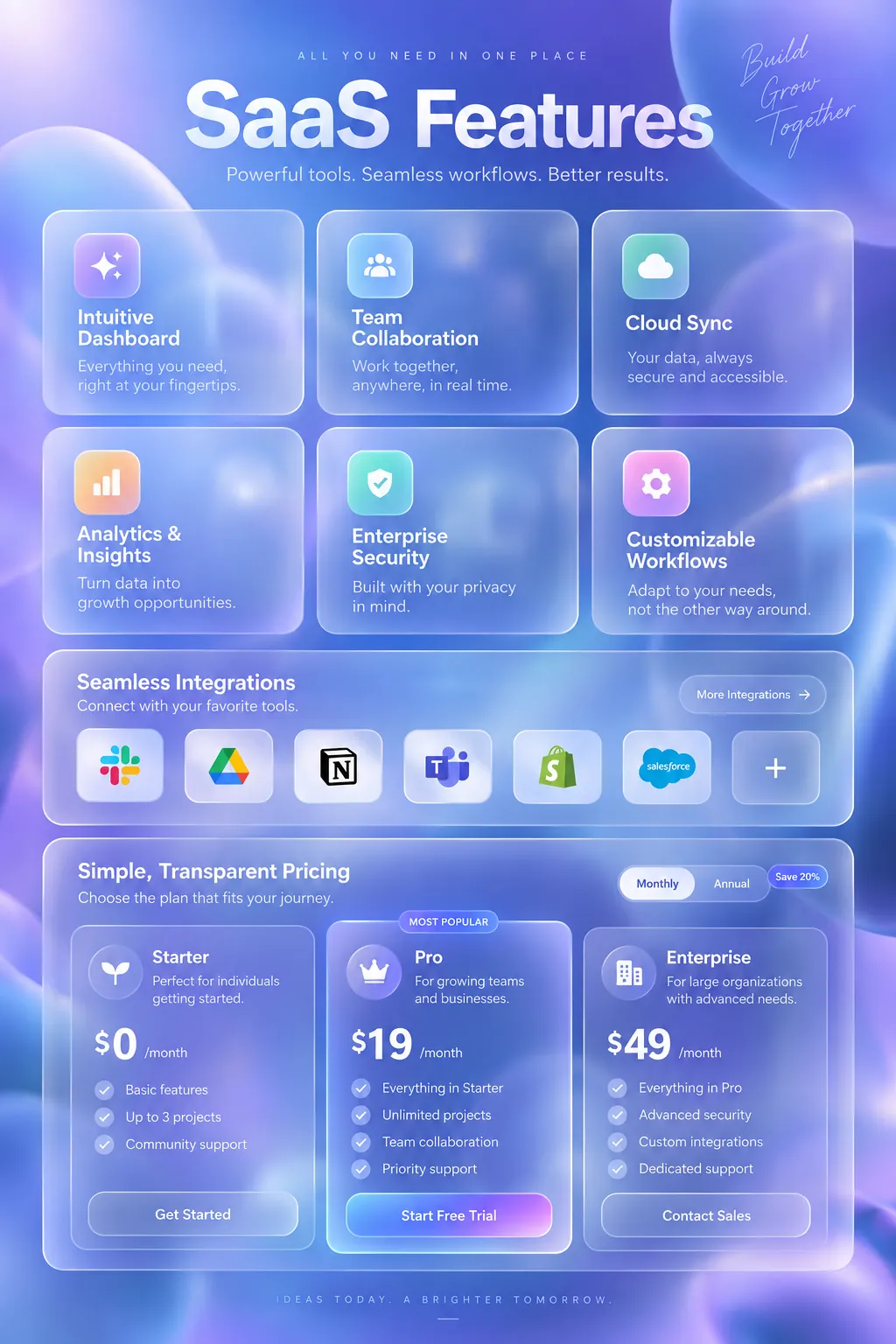 SaaS Product Features preview