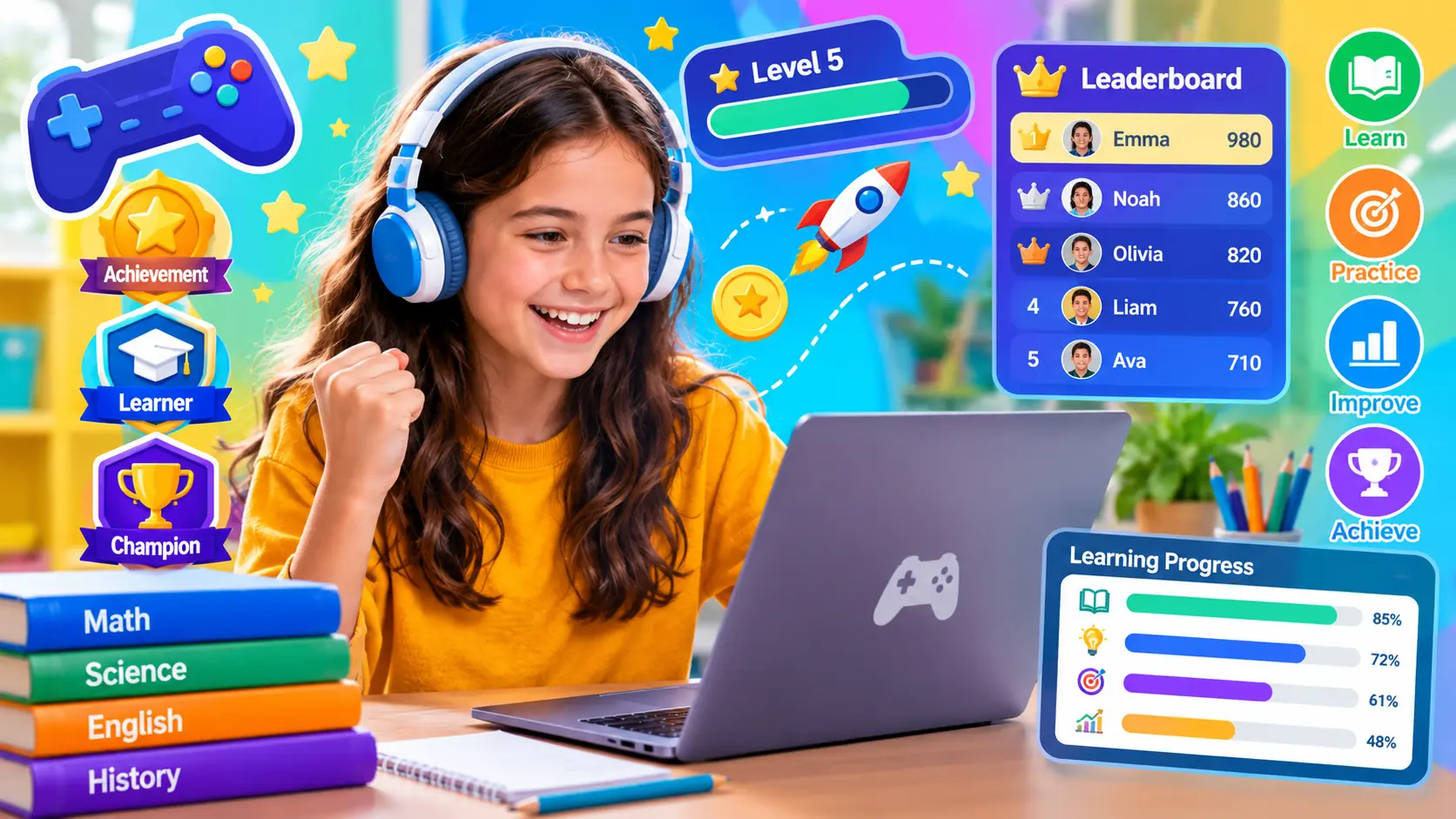 Gamification in Education: Learning Statistics & Impact 2026