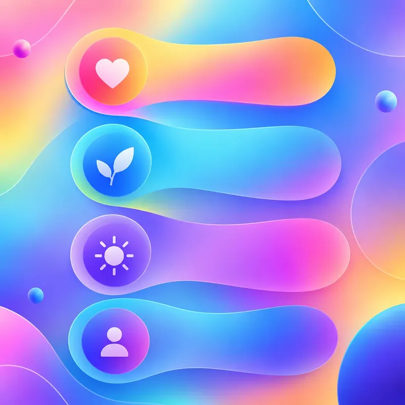 Gradient infographic style