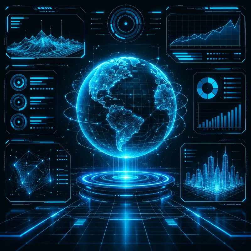 Tech infographic style