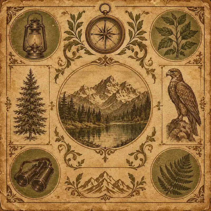 Vintage infographic style