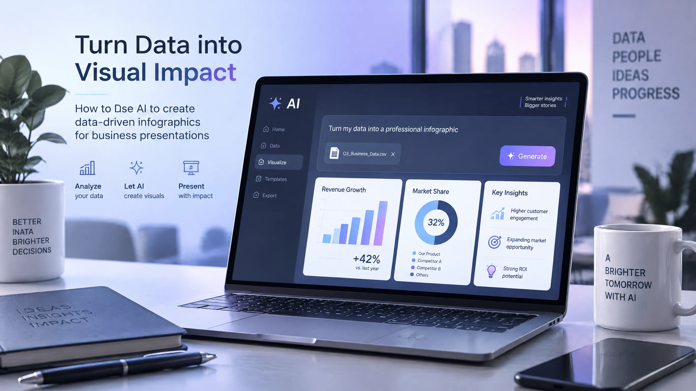 AI Data Infographics for Business Presentations: A Practical Guide