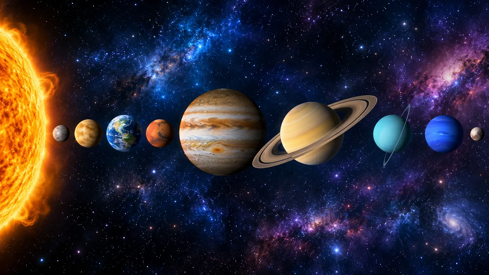 The Solar System: Planets at Scale