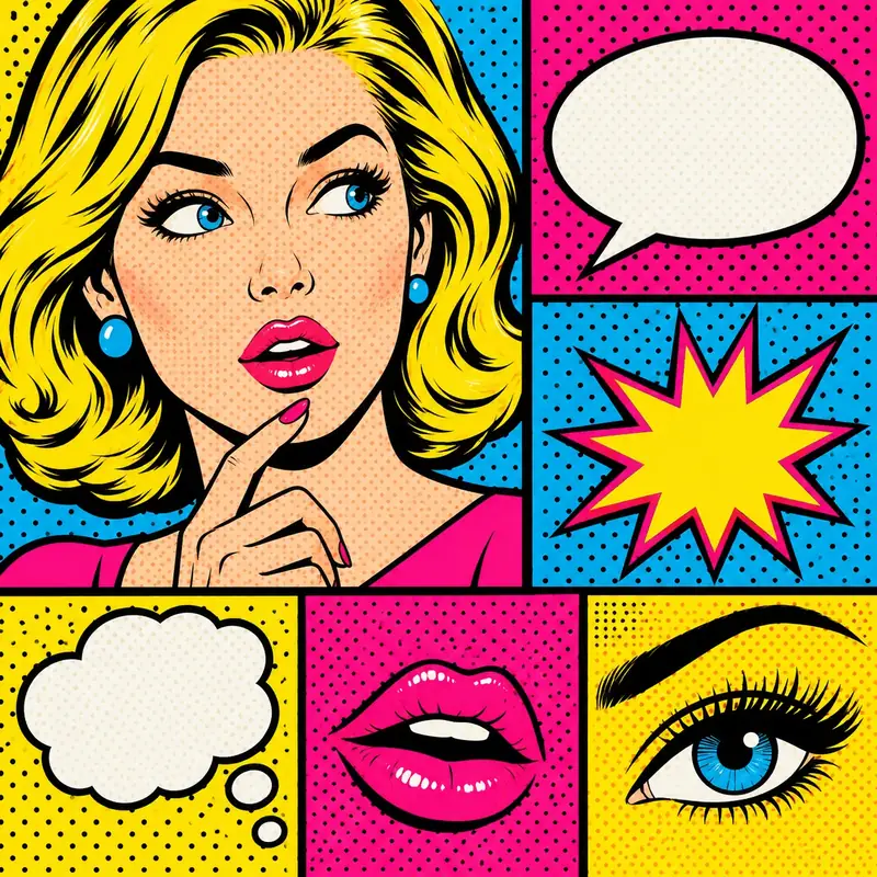 Pop Art infographic style
