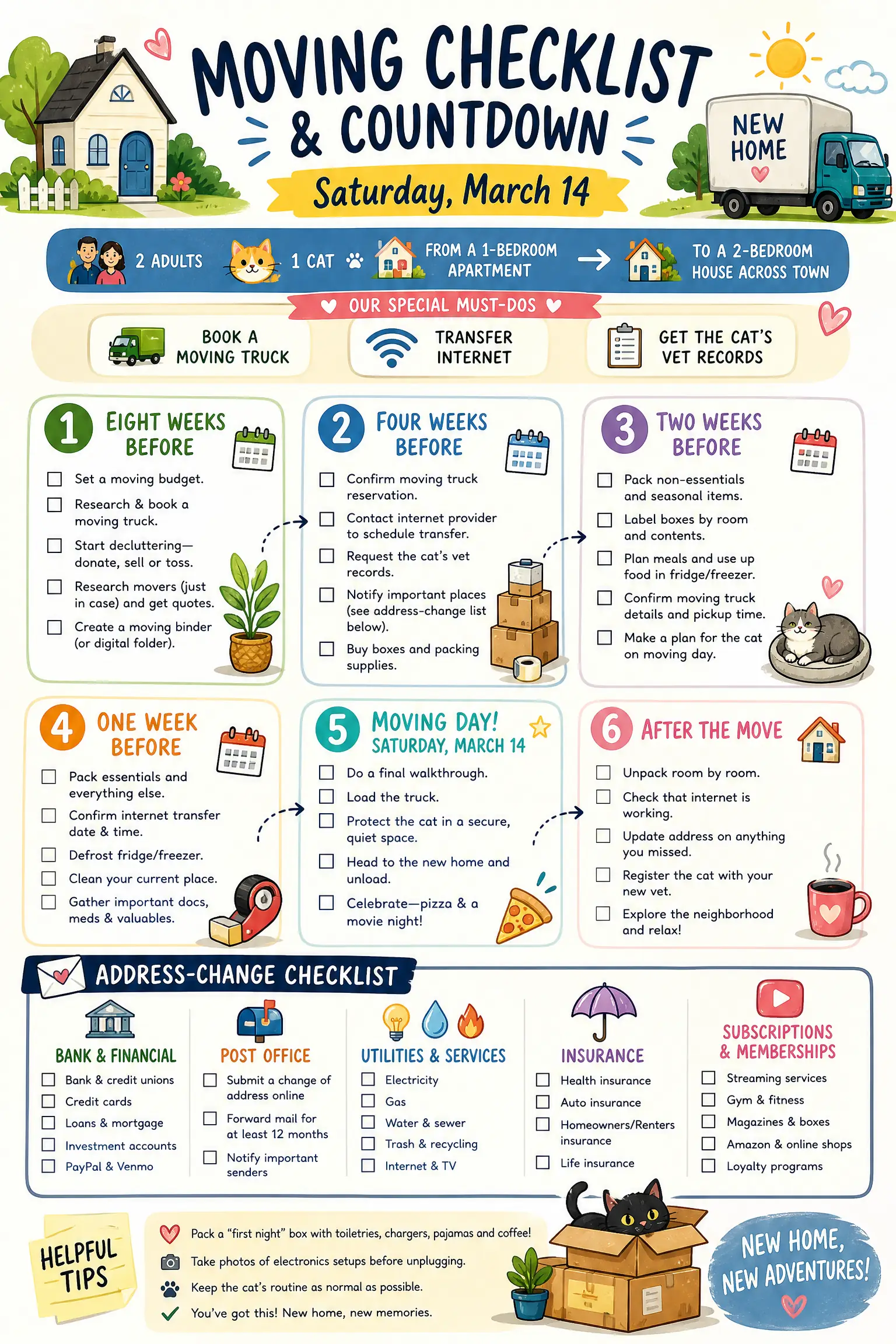 Moving Checklist example
